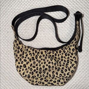 Baggu Mini Nylon Crescent Bag - Honey Leopard